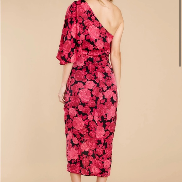 Fuchsia Pink Floral Dress- NEW never worn - Picture 2 of 2